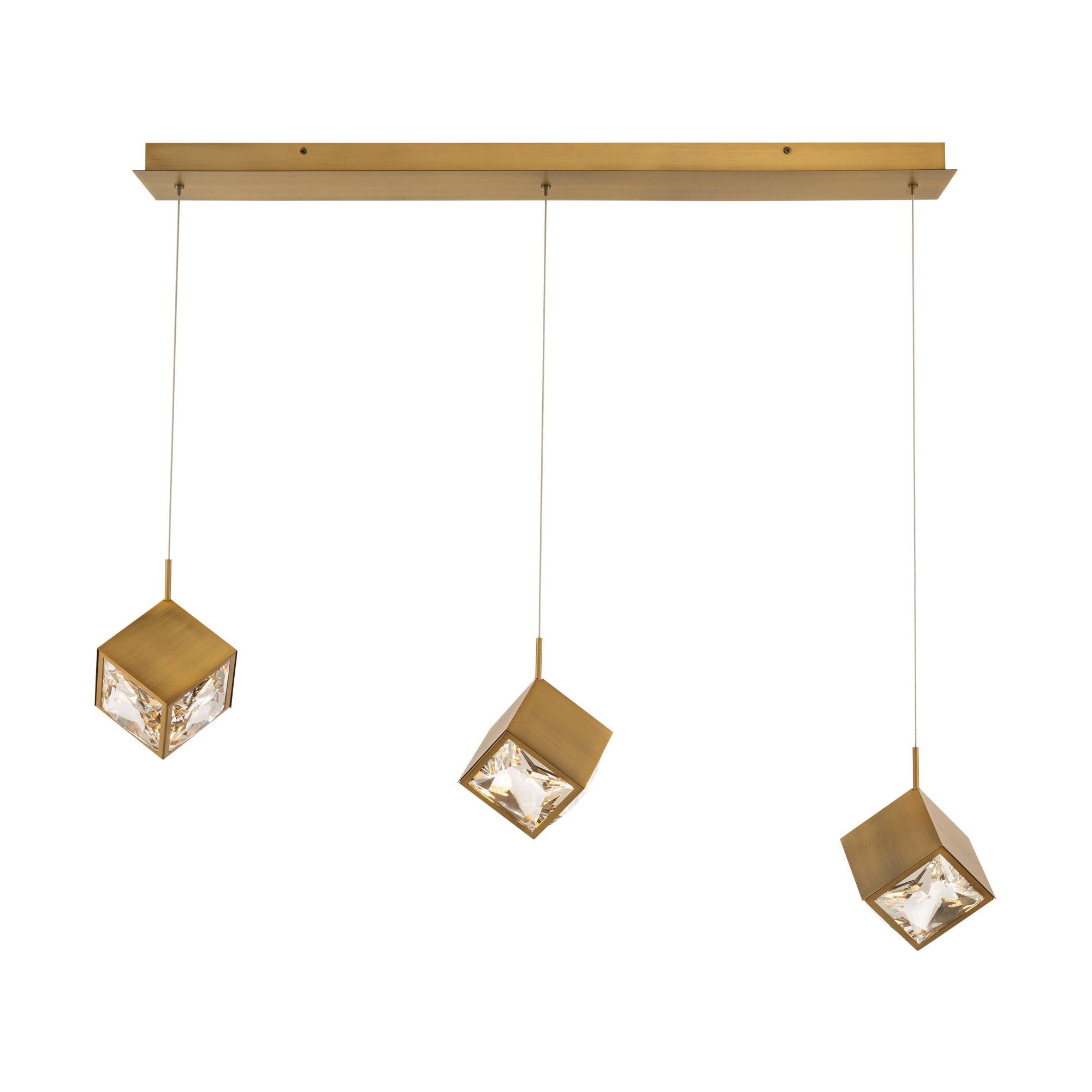 Ice Cube 3-Light Linear LED Multi Pendant