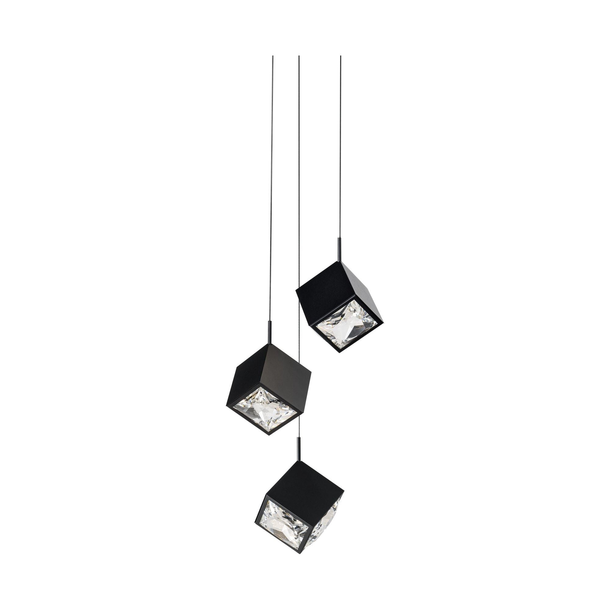 Ice Cube 3-Light Round LED Multi Pendant