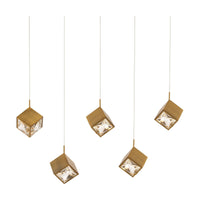 Ice Cube 5-Light Linear LED Multi Pendant