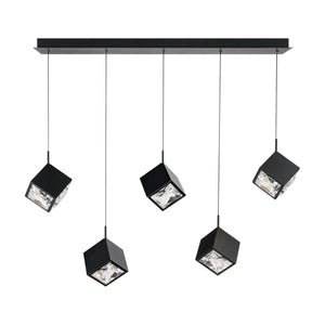 Ice Cube 5-Light Linear LED Multi Pendant