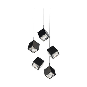 Ice Cube 5-Light Round LED Multi Pendant