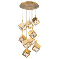 Ice Cube 9-Light Round LED Multi Pendant
