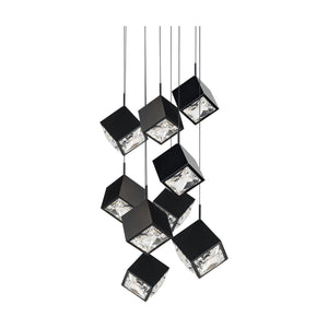 Ice Cube 9-Light Round LED Multi Pendant