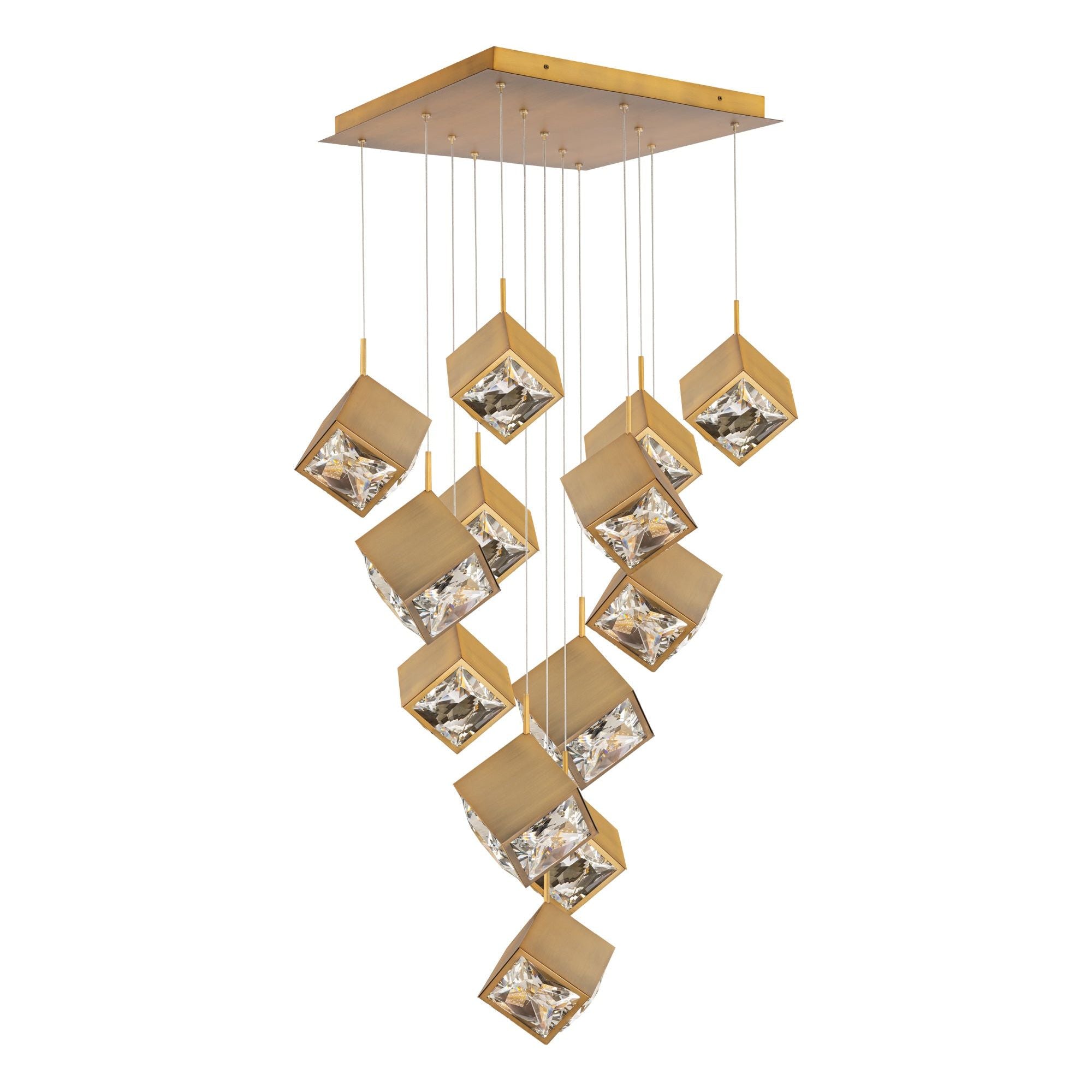 Ice Cube 13-Light Square LED Multi Pendant