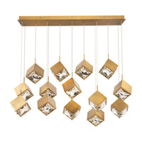 Ice Cube 14-Light Linear LED Multi Pendant