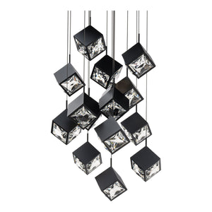 Ice Cube 15-Light Round LED Multi Pendant