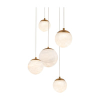 Pisces 5-Light 17" LED Round Multi Pendant