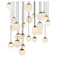 Pisces 25-Light 28" LED Square Multi Pendant