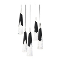 Kilt 5-Light 17" LED Round Multi Pendant