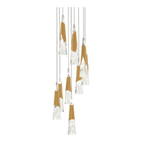 Kilt 9-Light 17" LED Round Multi Pendant