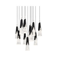 Kilt 13-Light 20" LED Square Multi Pendant
