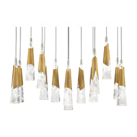 Kilt 14-Light 40" LED Linear Multi Pendant