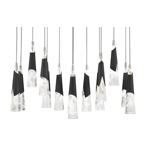 Kilt 14-Light 40" LED Linear Multi Pendant