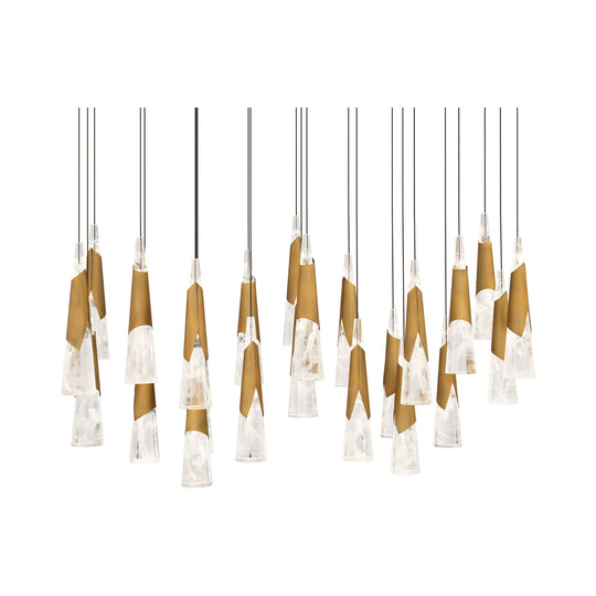 Kilt 23-Light 54" LED Linear Multi Pendant