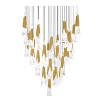 Kilt 41-Light 36" LED Square Multi Pendant