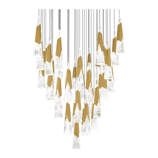 Kilt 41-Light 36" LED Square Multi Pendant