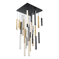 Chaos 41-Light 36" LED Square Multi Pendant