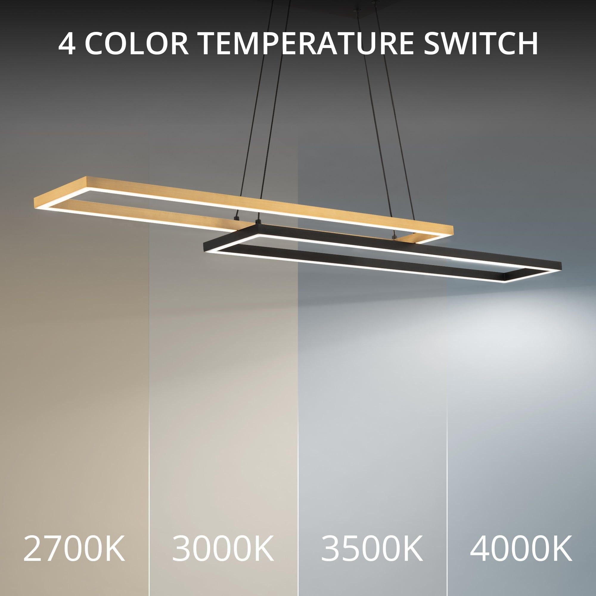 Double Entendre 42" LED Linear Pendant