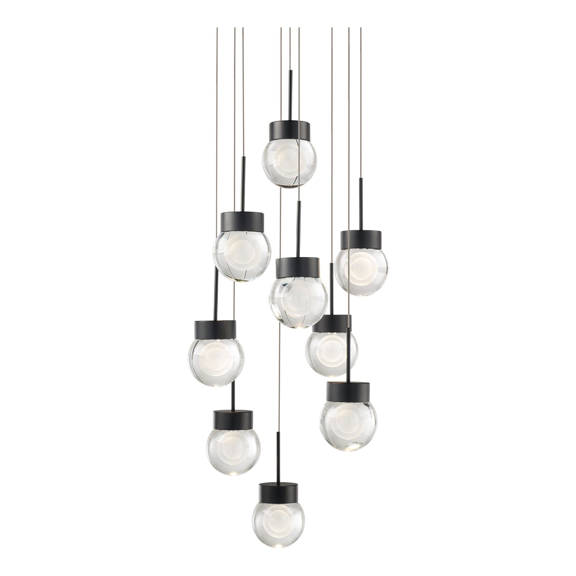 Double Bubble 9-Light 17" LED Round Multi Pendant