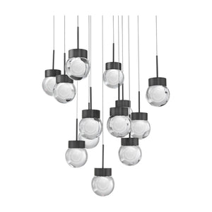 Double Bubble 13-Light 20.8" LED Square Multi Pendant