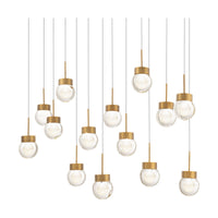 Double Bubble 14-Light 41.8" LED Linear Multi Pendant