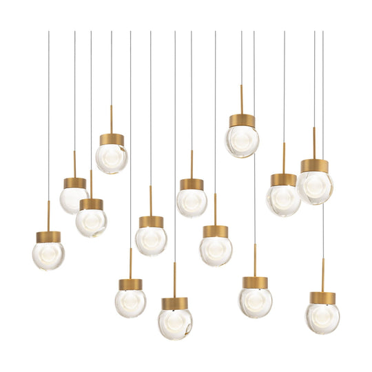 Double Bubble 14-Light 41.8" LED Linear Multi Pendant