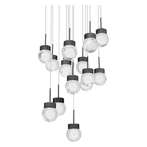 Double Bubble 15-Light 23" LED Round Multi Pendant