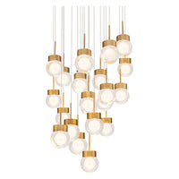 Double Bubble 21-Light 26" LED Round Multi Pendant