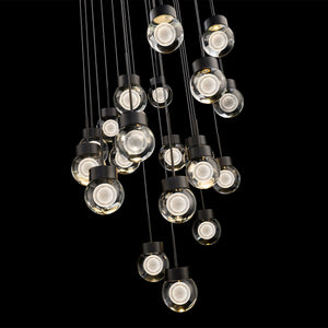 Double Bubble 21-Light 26" LED Round Multi Pendant