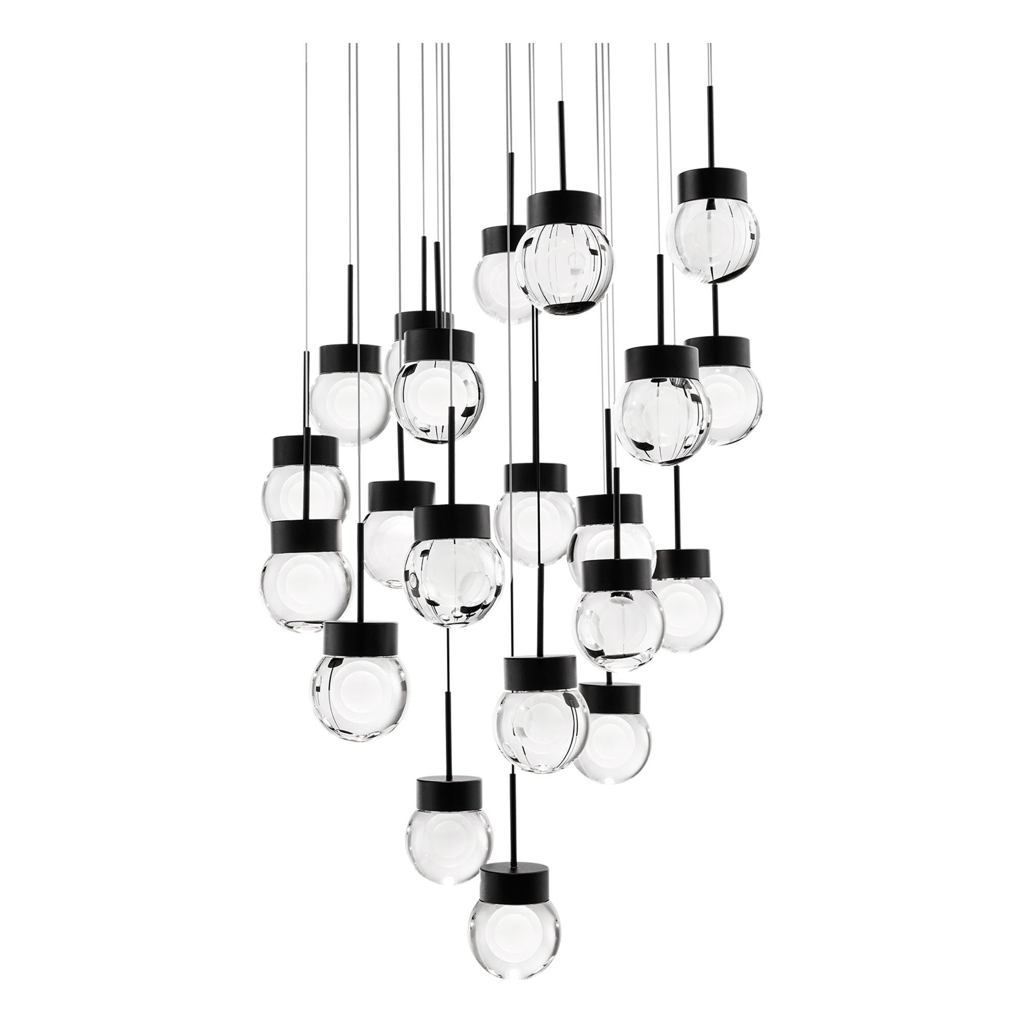 Double Bubble 21-Light 26" LED Round Multi Pendant