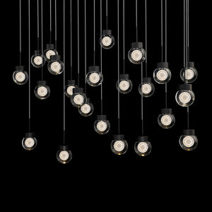 Double Bubble 23-Light 54" LED Linear Multi Pendant