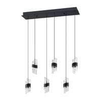 Silhouettes 6-Light LED Rectangular Pendant