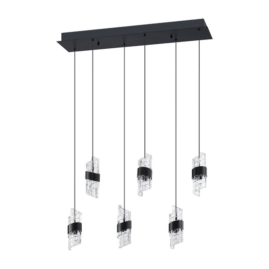Silhouettes 6-Light LED Rectangular Pendant