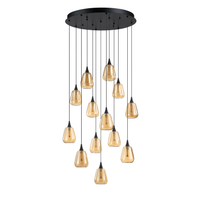 Oriana 13-Light LED Pendant Pan (Glass Style "C")