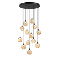 Oriana 13-Light LED Pendant Pan (Glass Style "D")
