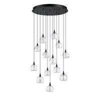 Oriana 13-Light LED Pendant Pan (Glass Style "A")