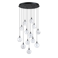Oriana 13-Light LED Pendant Pan (Glass Style "D")