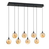 Oriana 8-Light LED Rectangular Pan (Glass Style "D")