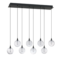 Oriana 8-Light LED Rectangular Pan (Glass Style "D")
