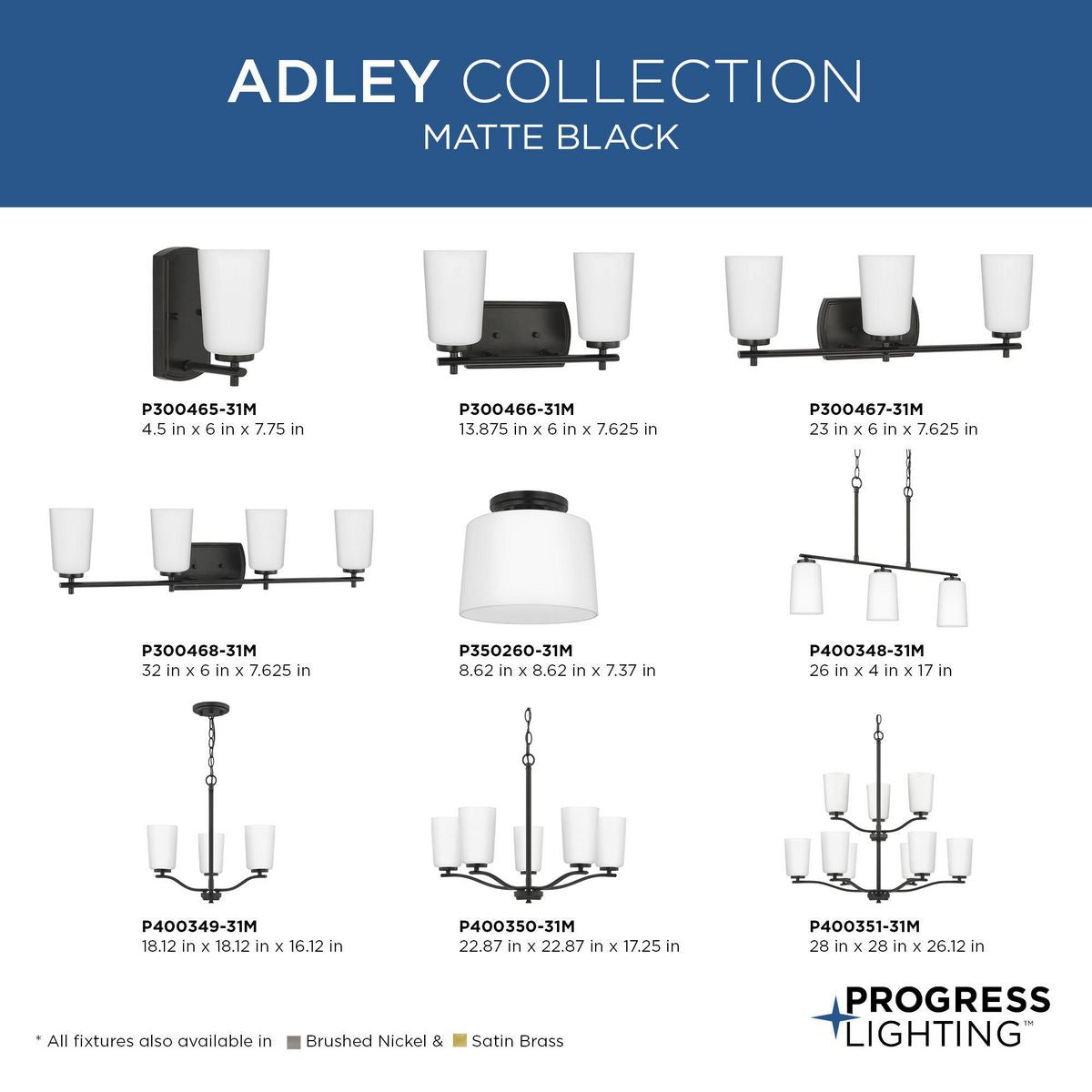 Adley 1-Light Close-to-Ceiling