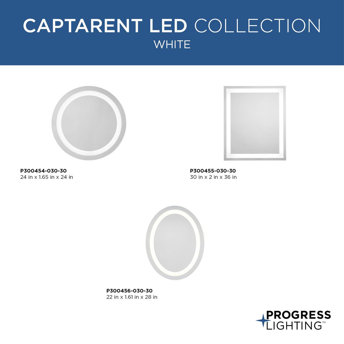 Captarent LED 1-Light LED Mirror