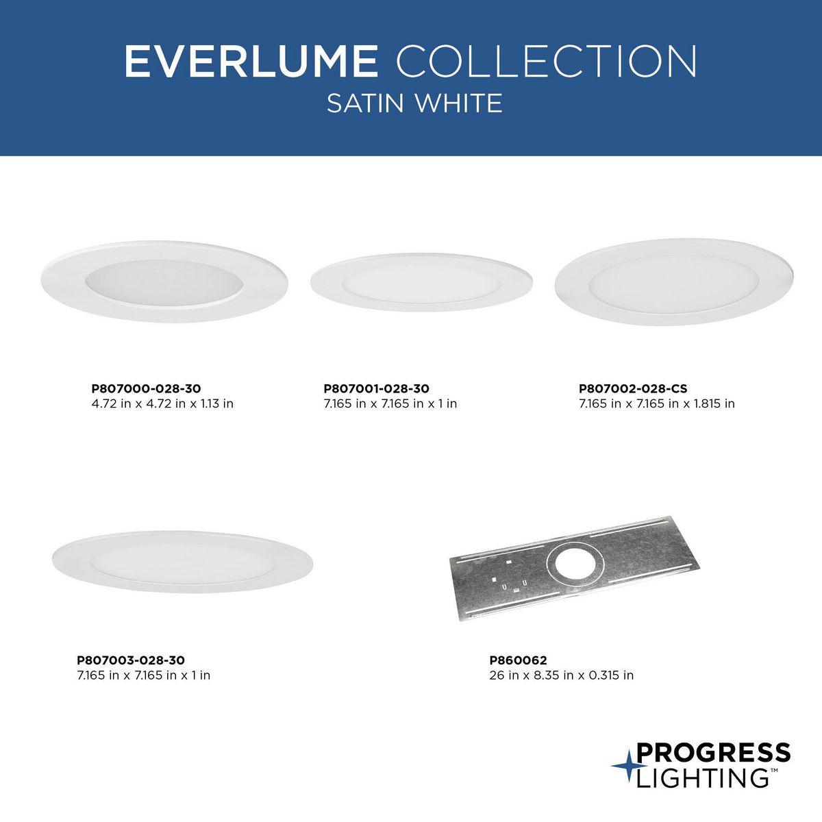Everlume Recessed Mounting Plate