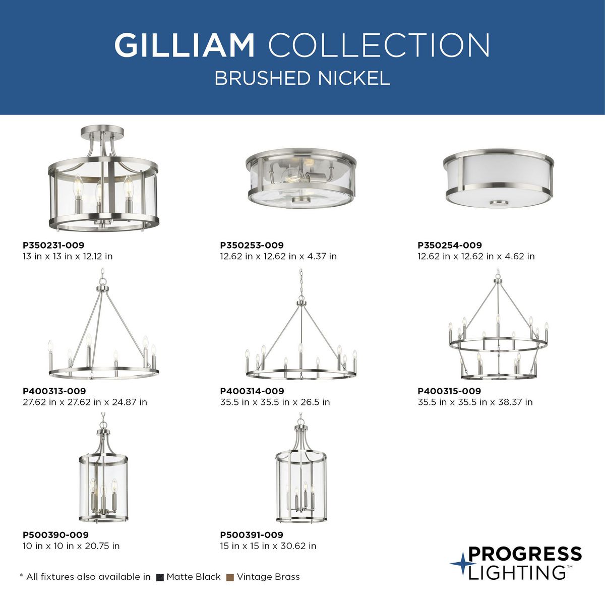 Gilliam 3-Light Close-to-Ceiling