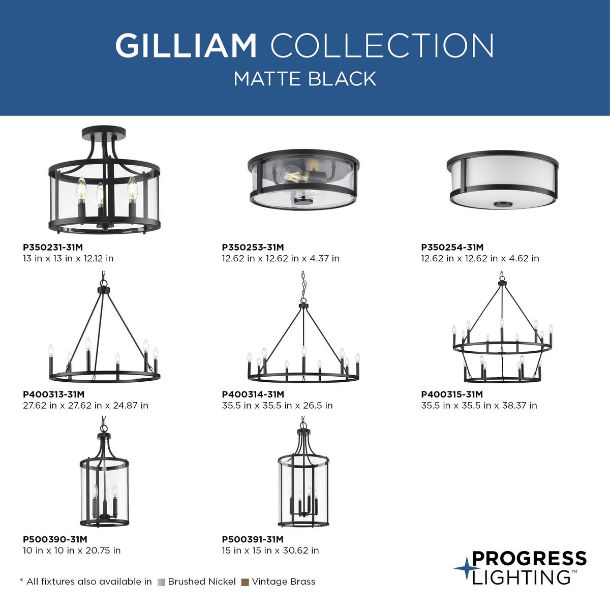 Gilliam 2-Light Close-to-Ceiling
