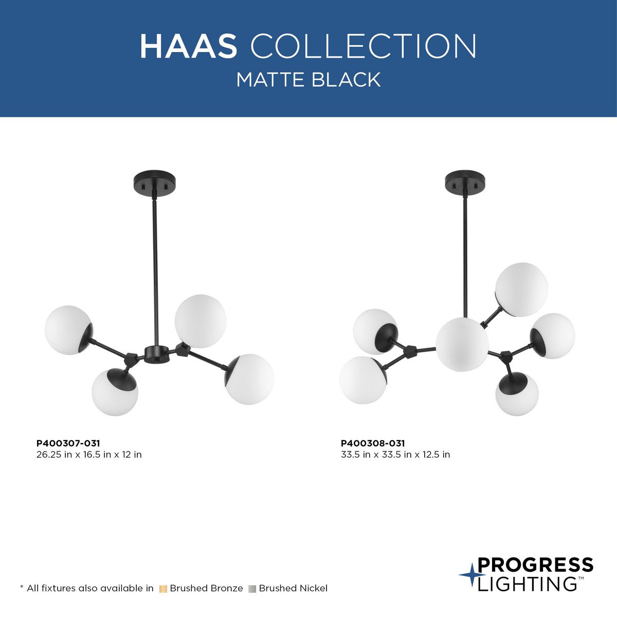 Haas 4-Light Chandelier