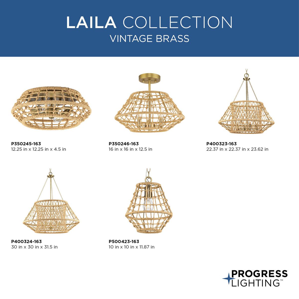 Laila 2-Light Close-to-Ceiling