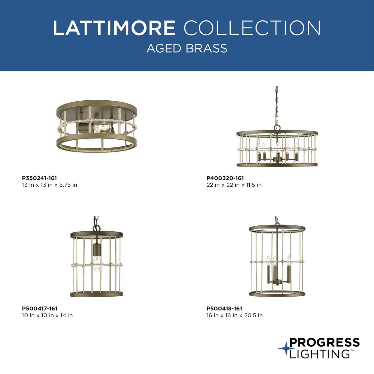 Lattimore 3-Light Hall & Foyer