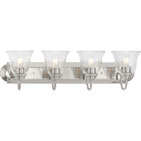 Clear Glass 4-Light Bath & Vanity