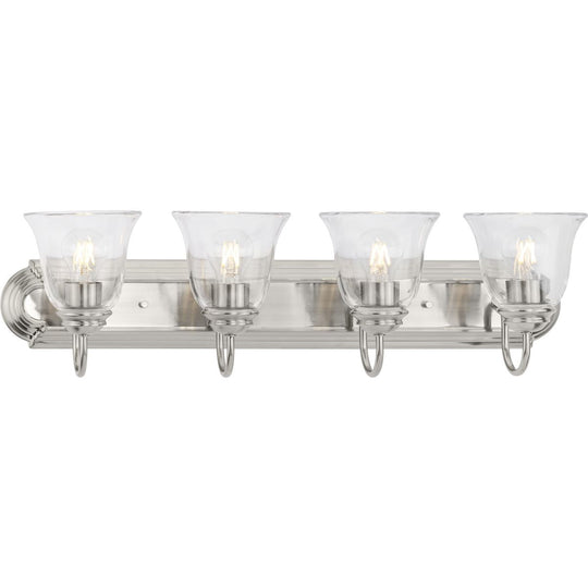 Clear Glass 4-Light Bath & Vanity