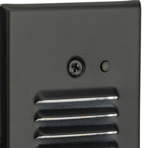 LED Louvered 1-Light Step Light with Photocell